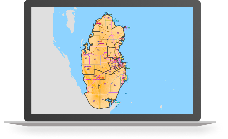 Qatar Administrative Map